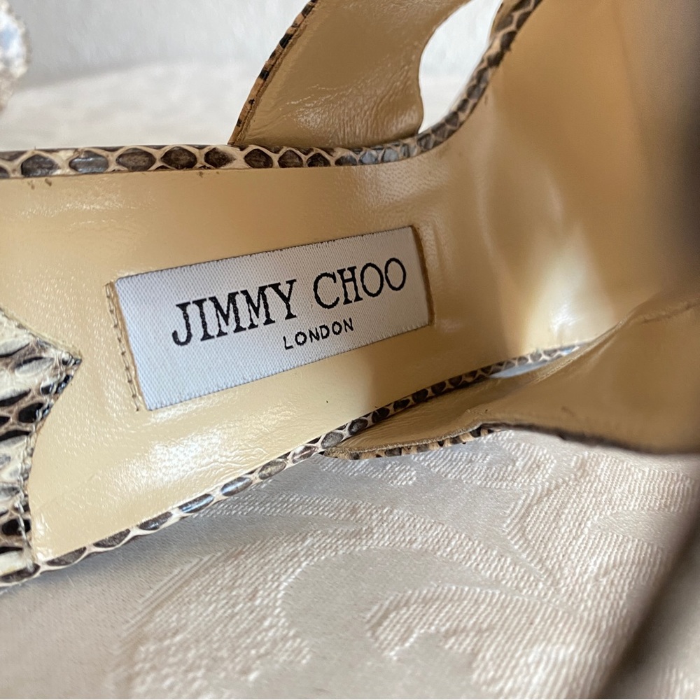Jimmy Choo Python Sandals - Picture 7 of 9